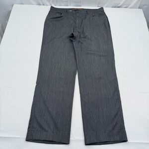 Hiltl The Ultimate Trouser Mens 38x32 Charcoal Gray Wool Cotton Stretch Pants